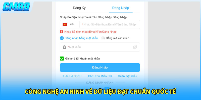 Công nghệ an ninh về dữ liệu đạt chuẩn quốc tế 